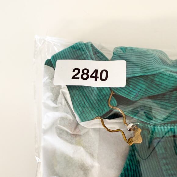 Vintage Happy Kids 90s Green Corduroy Overalls FLAW Boys - 7 - Picture 8 of 8